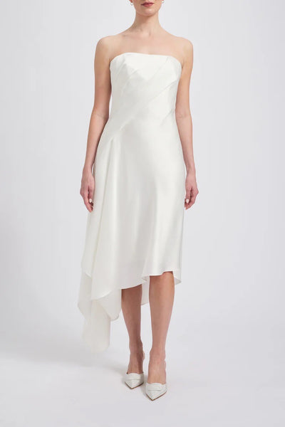 Fluid Satin Asymmetric Dress | Over The Moon Fluid Satin Asymmetric Dress | Over The Moon