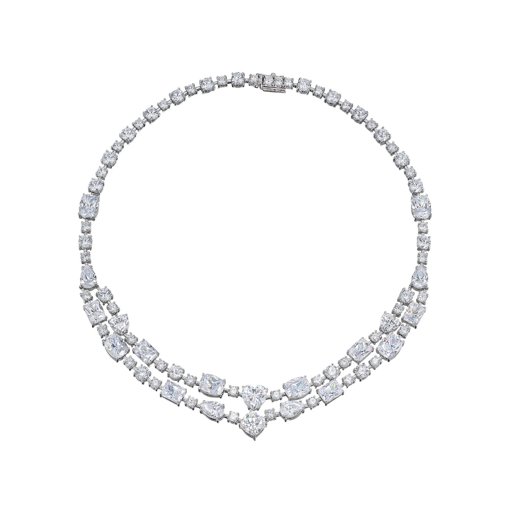 Diamond Love Heart Choker