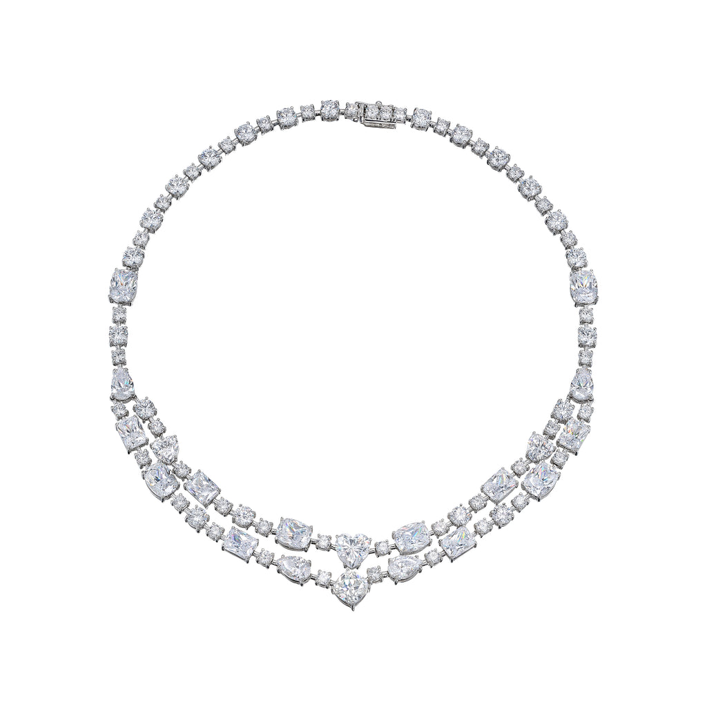 Diamond Love Heart Choker