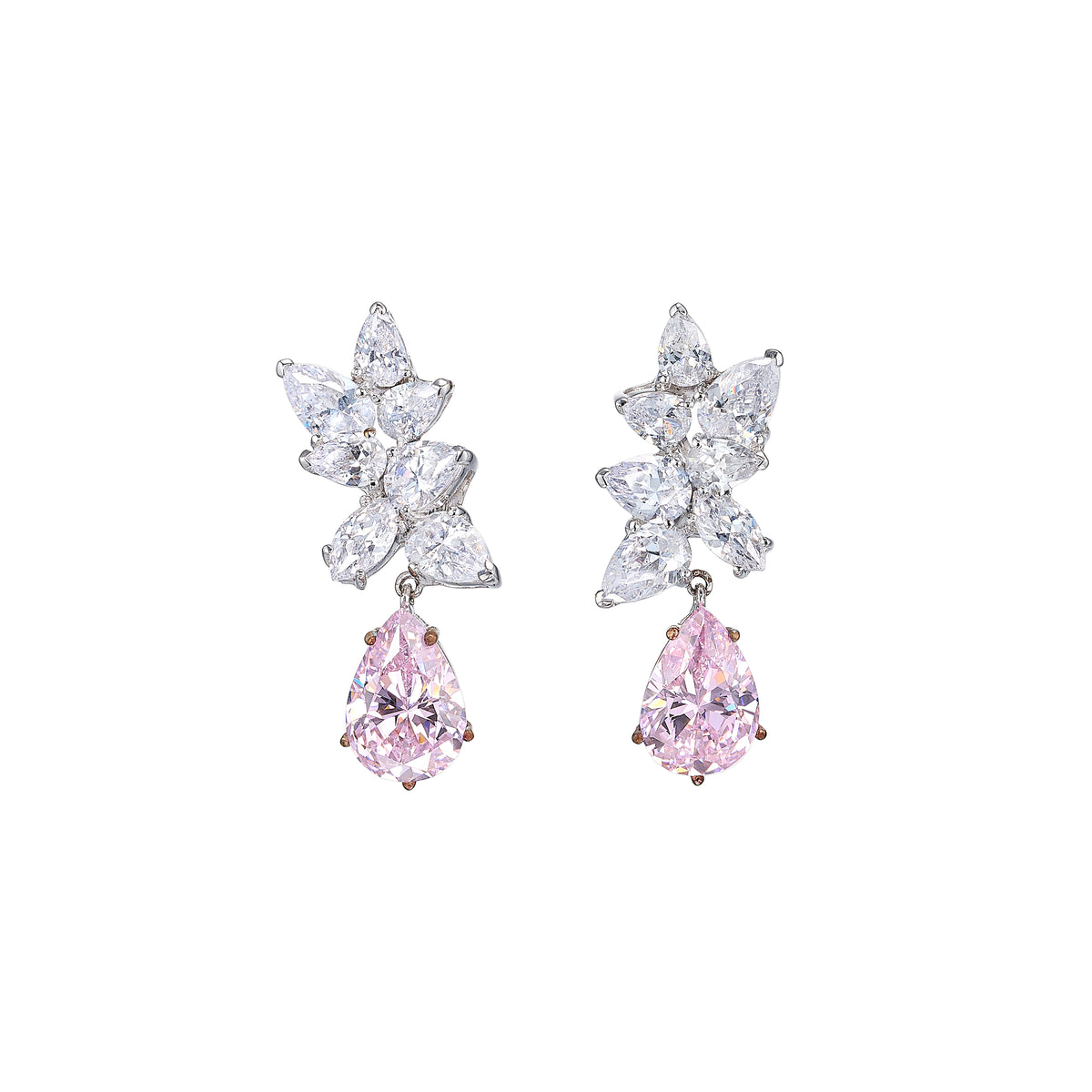 Lily Rose Cluster Earrings