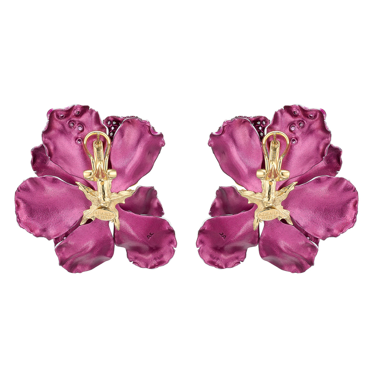 Orchid Poppy Earrings