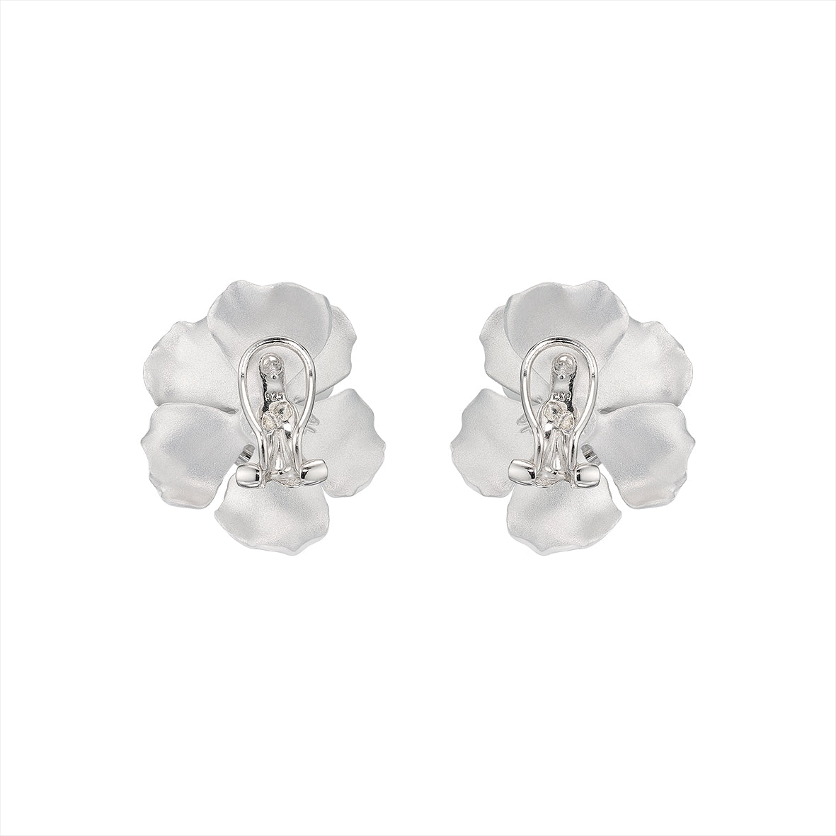 Snowflower Rose Studs