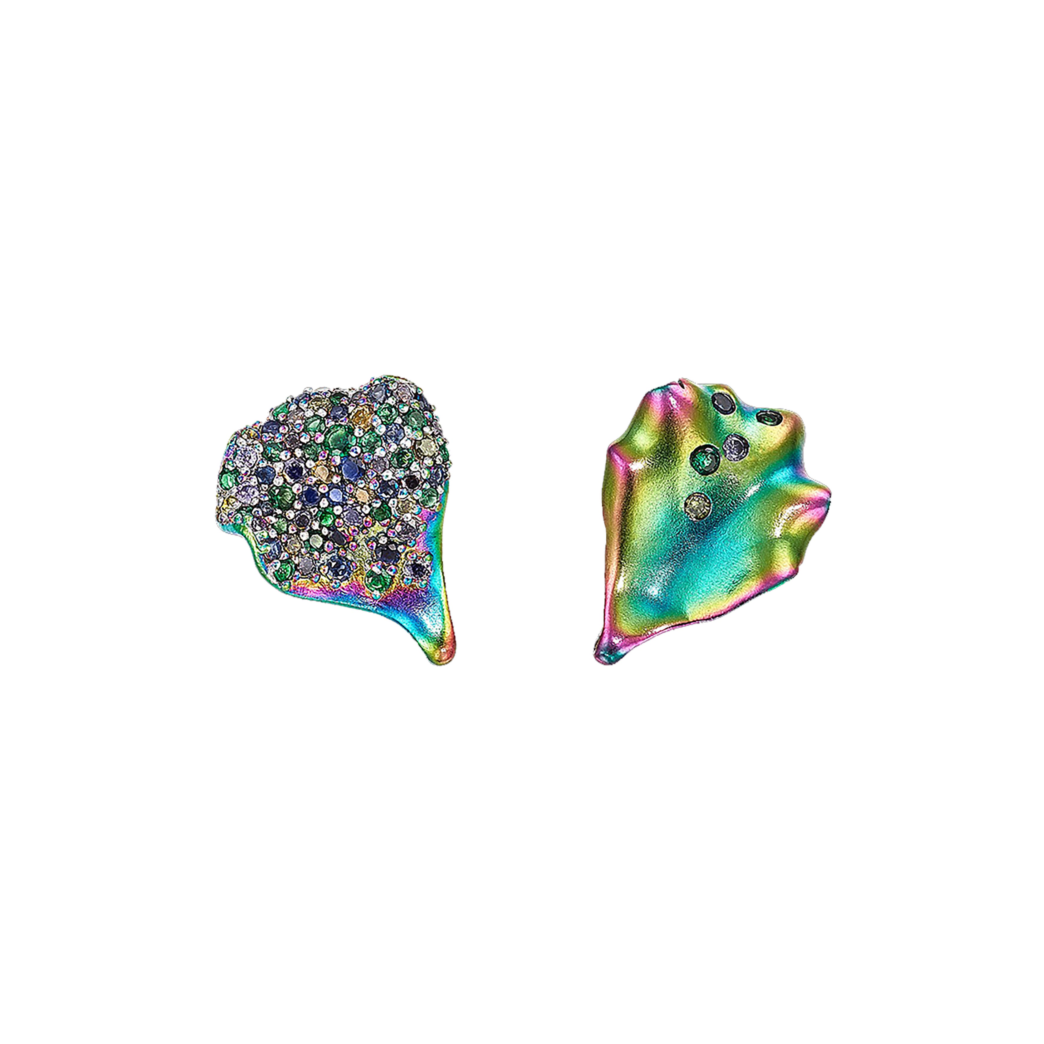 Rainbow Petal Studs