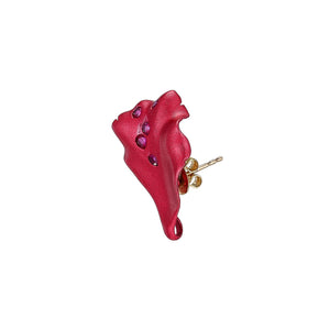 Ruby Petal Studs