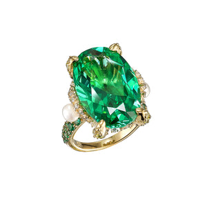 Tourmaline Mermaid Ring