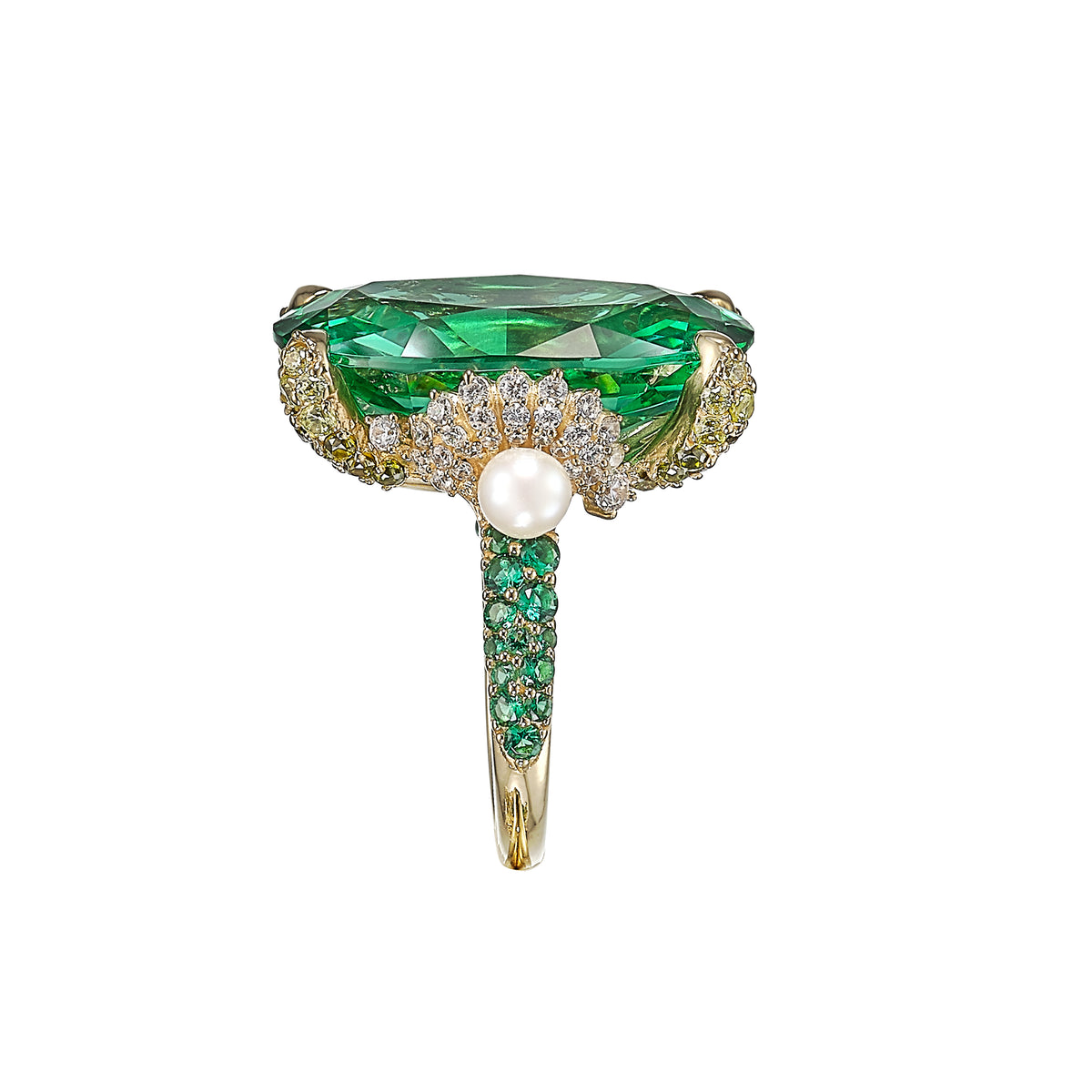 Tourmaline Mermaid Ring