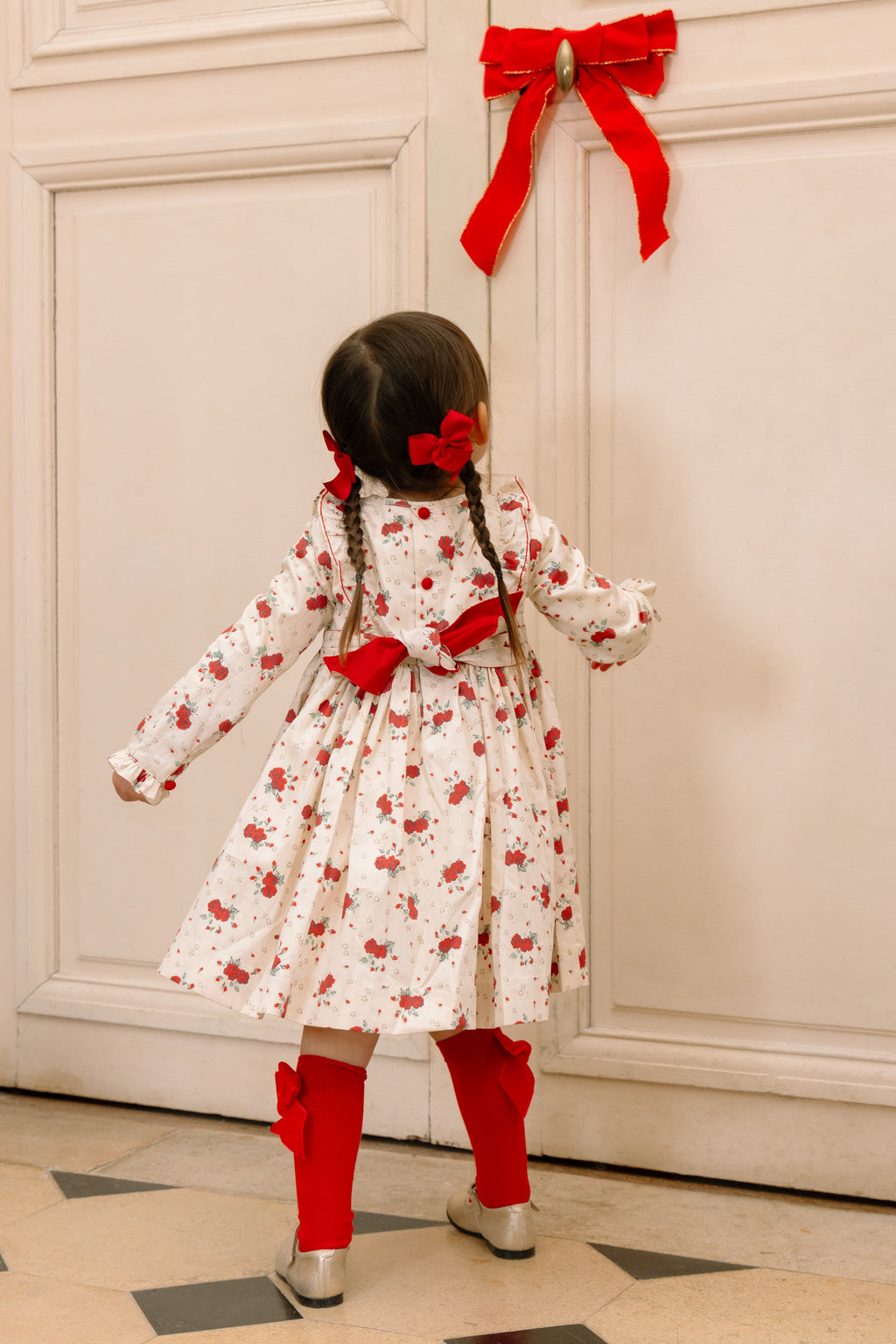 Anastasia Christmas Smocked Dress