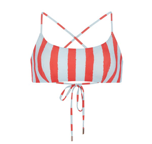 The Fiji Bikini Top in Candy Stripe