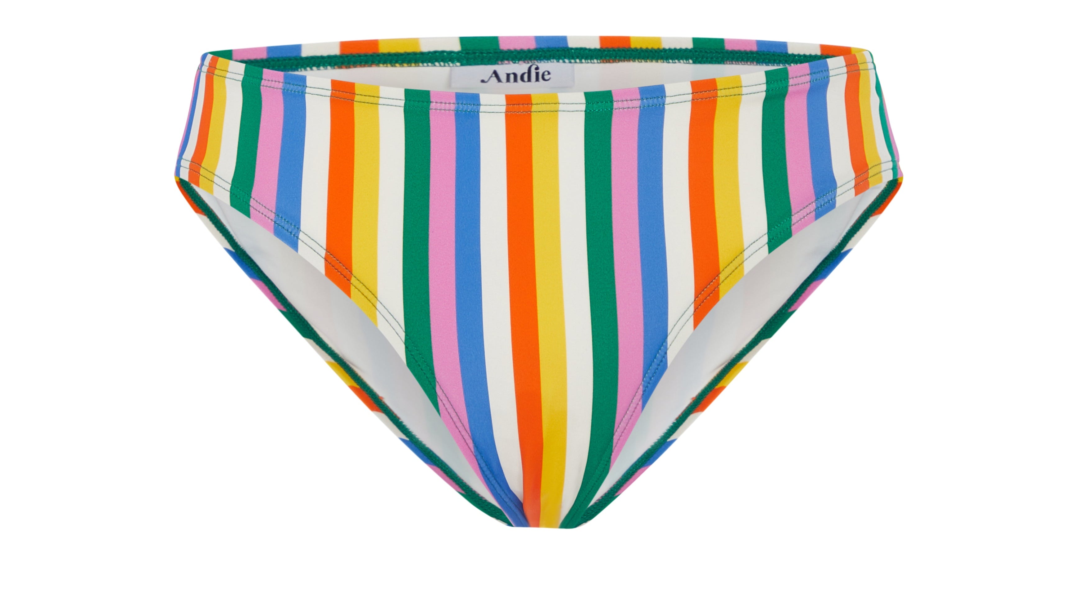 The Classic Bikini Bottom in Rainbow Stripe