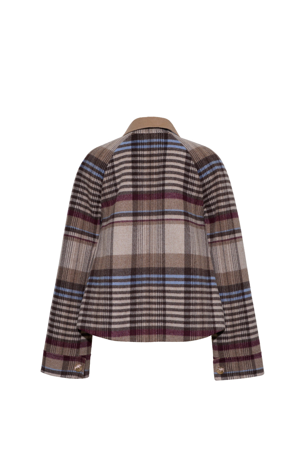Andrew Jacket in Pima Plaid Tan