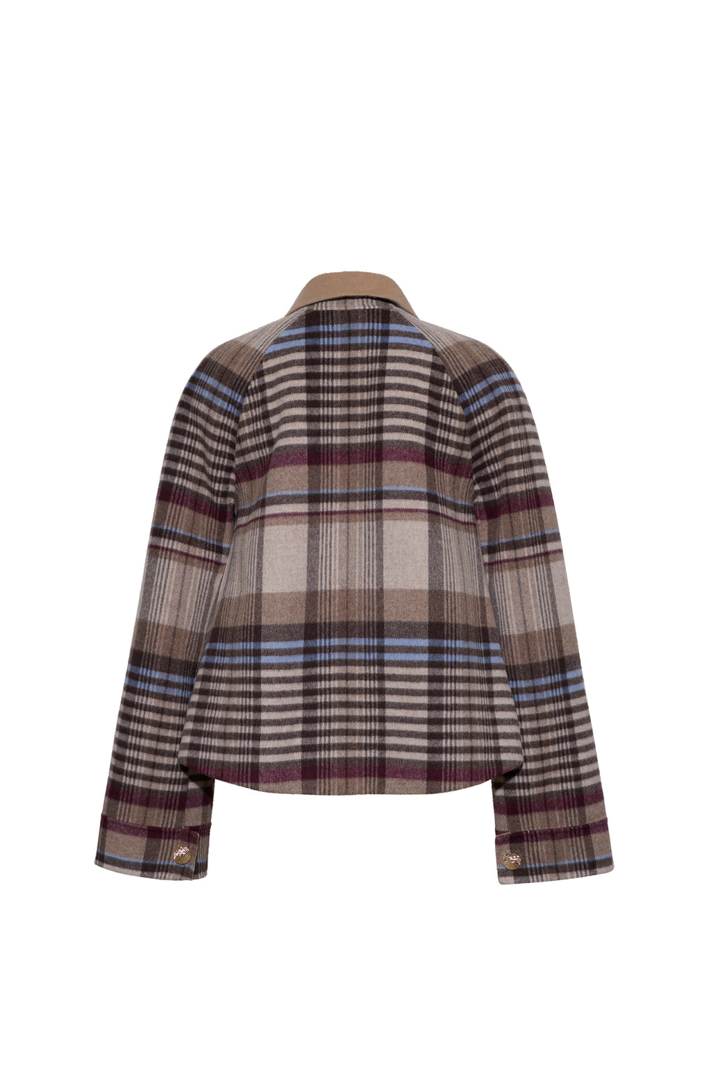 Andrew Jacket in Pima Plaid Tan