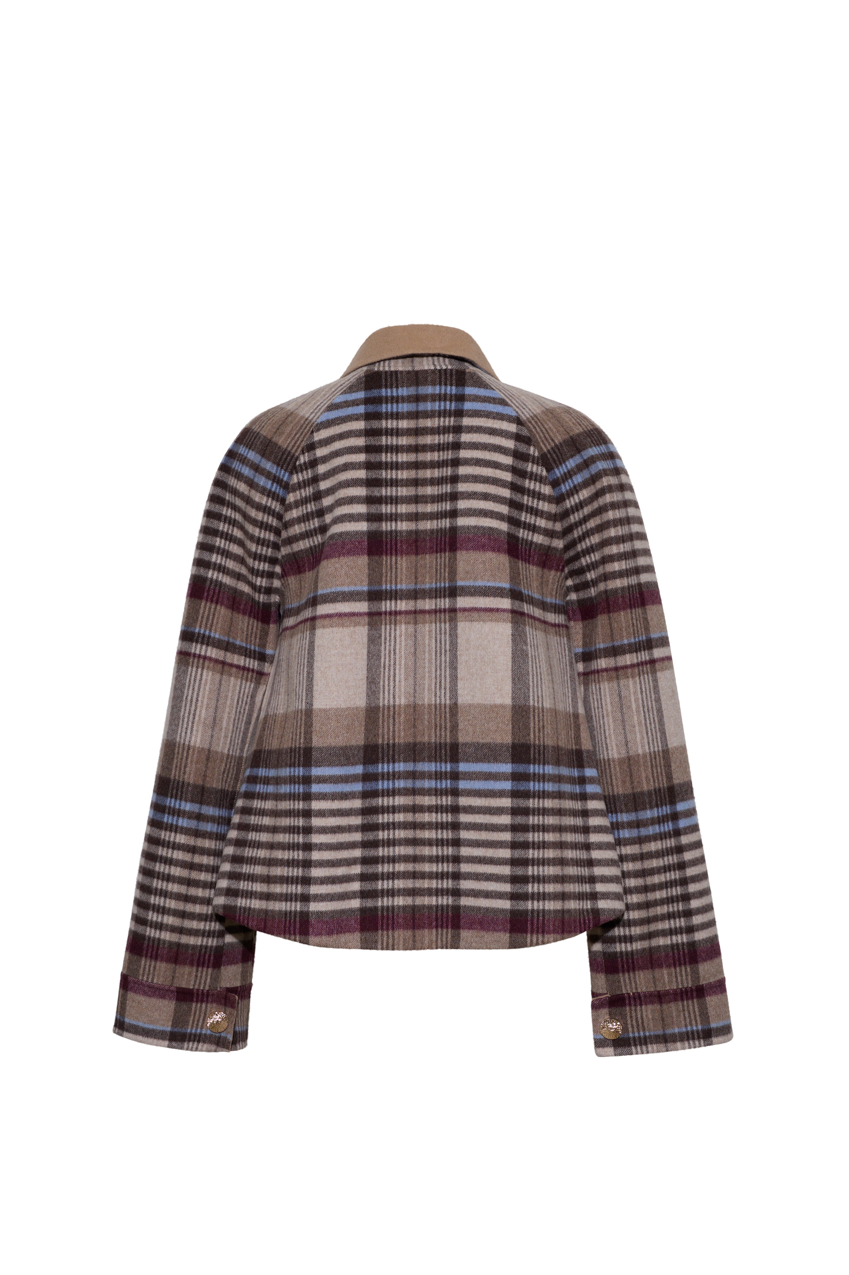 Andrew Jacket in Pima Plaid Tan