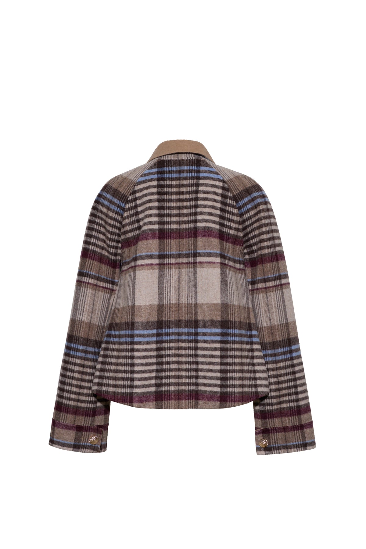 Andrew Jacket in Pima Plaid Tan