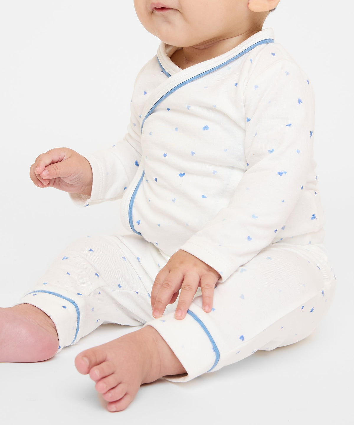 Andy Baby Legging in Blue Hearts