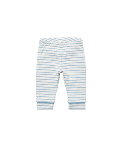 Andy Baby Legging in Dusty Blue Mini Stripe