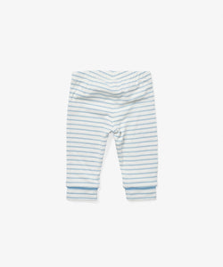 Andy Baby Legging in Dusty Blue Mini Stripe
