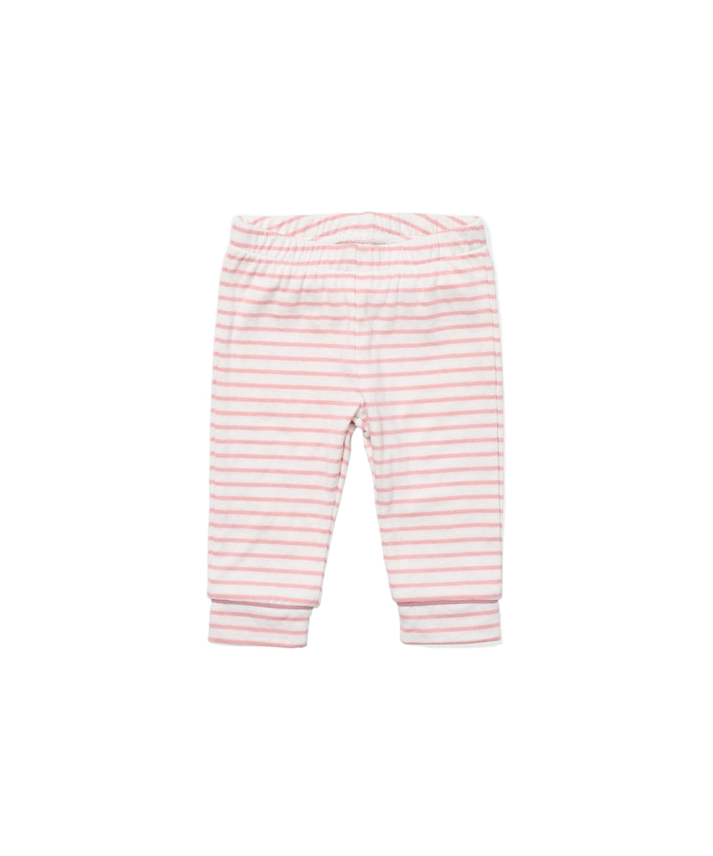 Andy Baby Legging in Dusty Rose Mini Stripe