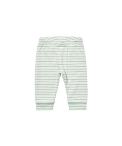 Andy Baby Legging in Dusty Seafoam Mini Stripe