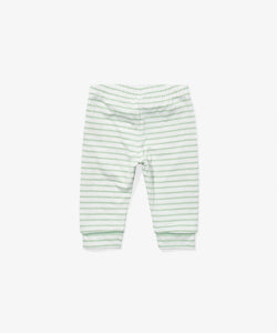 Andy Baby Legging in Dusty Seafoam Mini Stripe