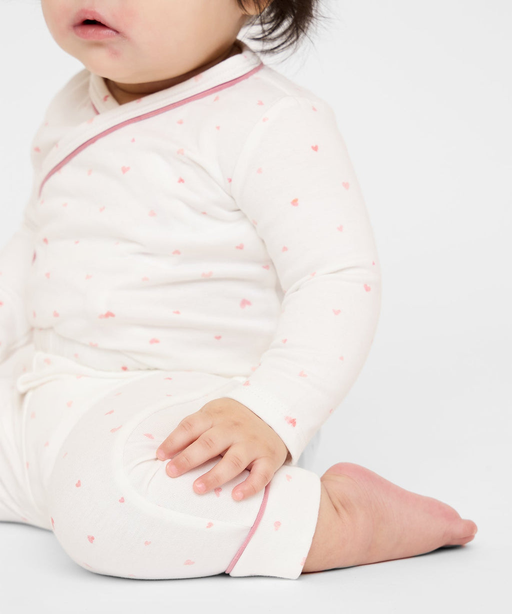 Andy Baby Legging in Rose Hearts