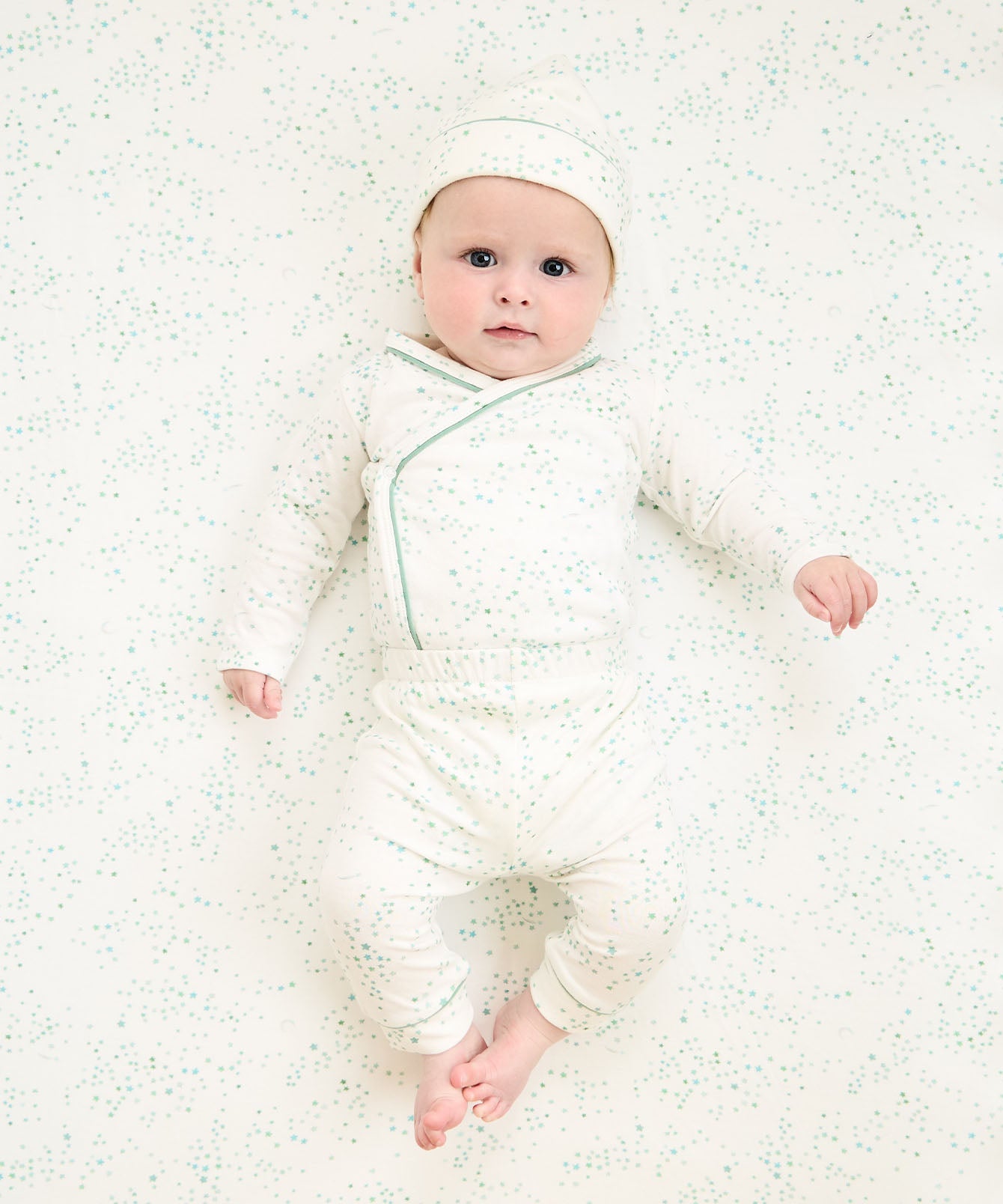 Andy Baby Legging in Seafoam Star