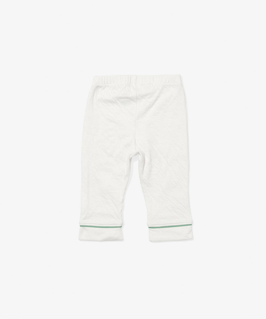 Andy Baby Legging in Seafoam Piping