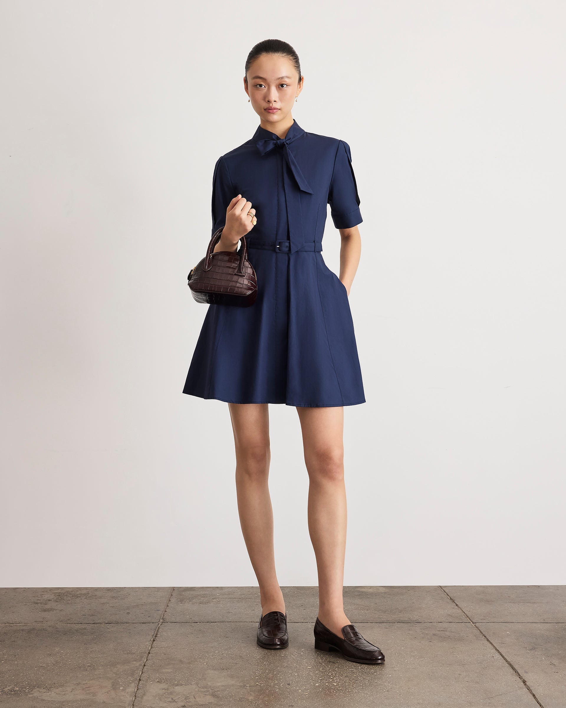 Anna Dress in Maritime Blue