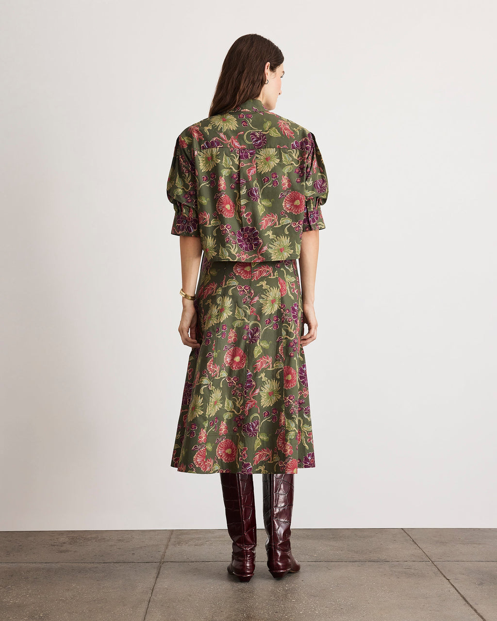 Tavia Skirt in Army Multi