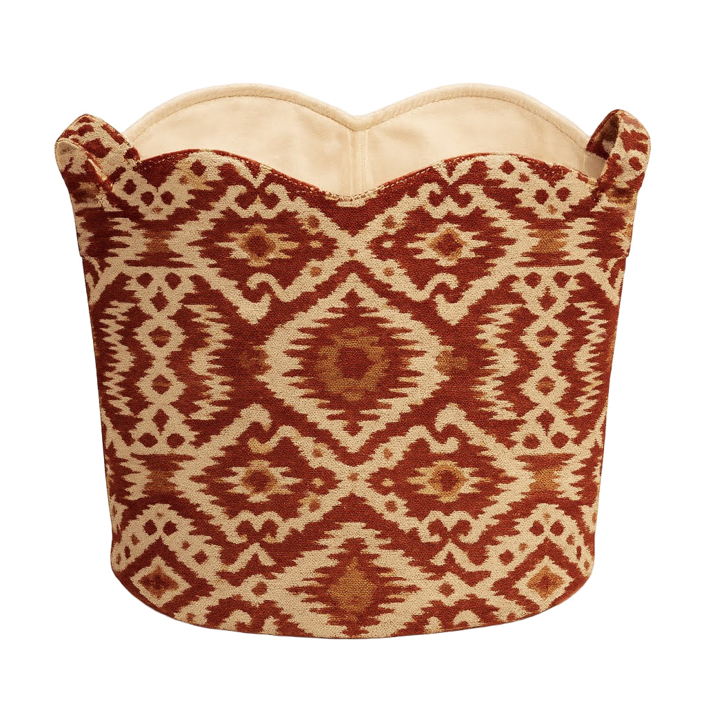 Annabelle Tote Bag in Red Ikat