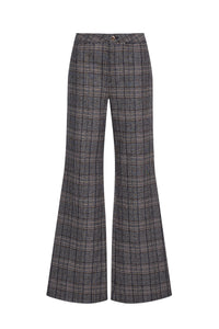 Annie Pant in Keighley Plaid Grey