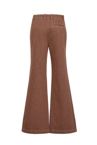 Annie Pant in Taupe Denim