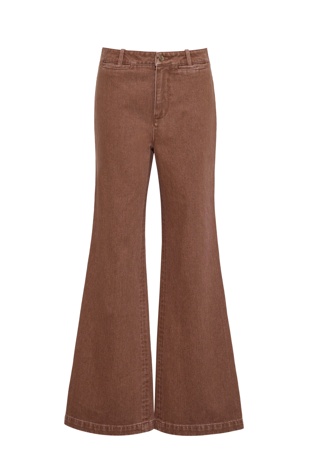 Annie Pant in Taupe Denim