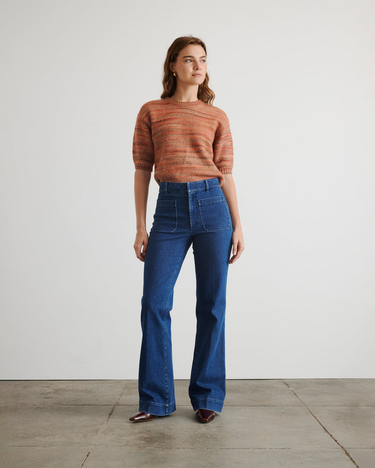 Anne Sweater in Paprika Sunset