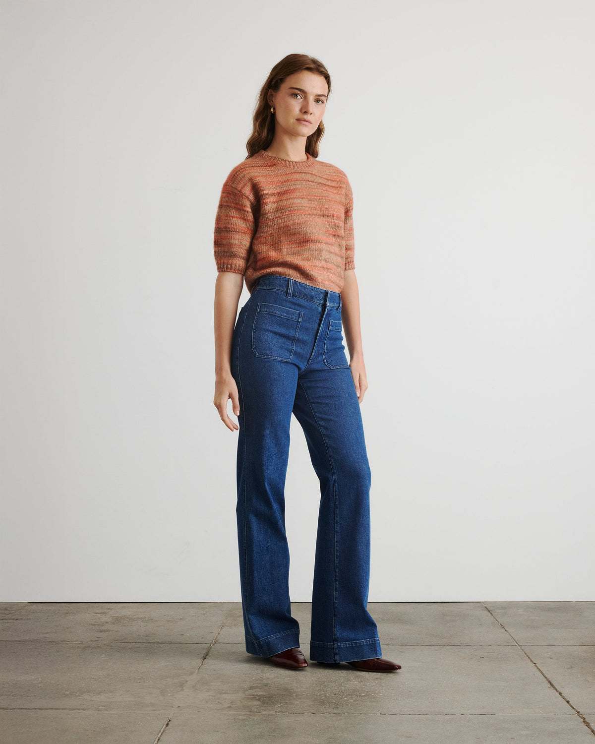 Anne Sweater in Paprika Sunset