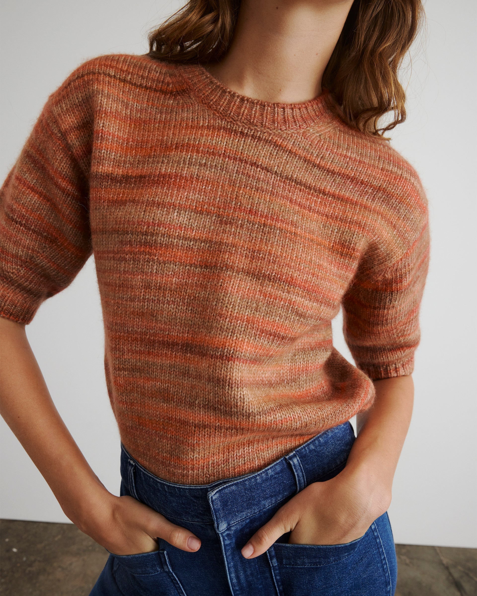 Anne Sweater in Paprika Sunset