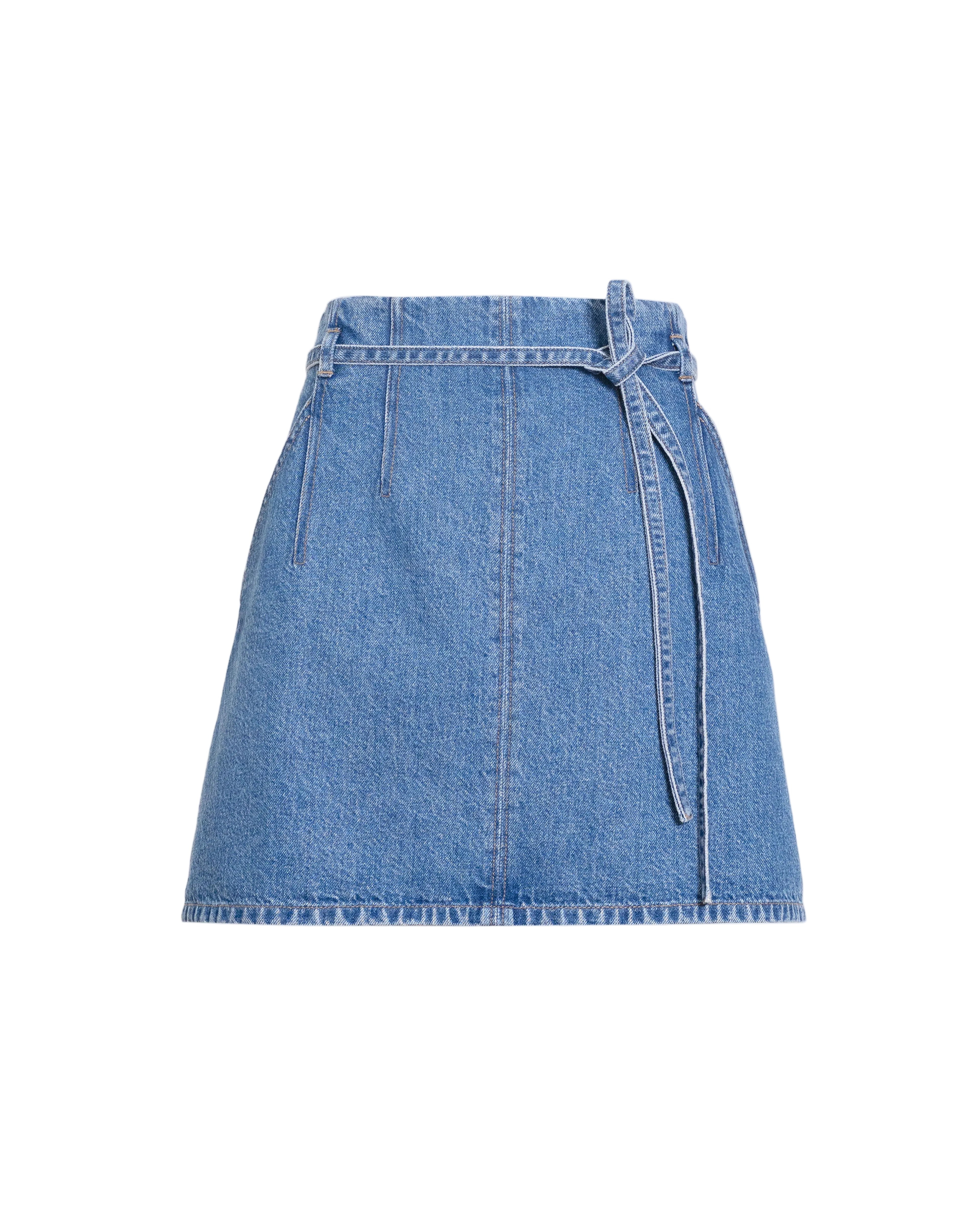 Annika Skirt in Medium Indigo Blue