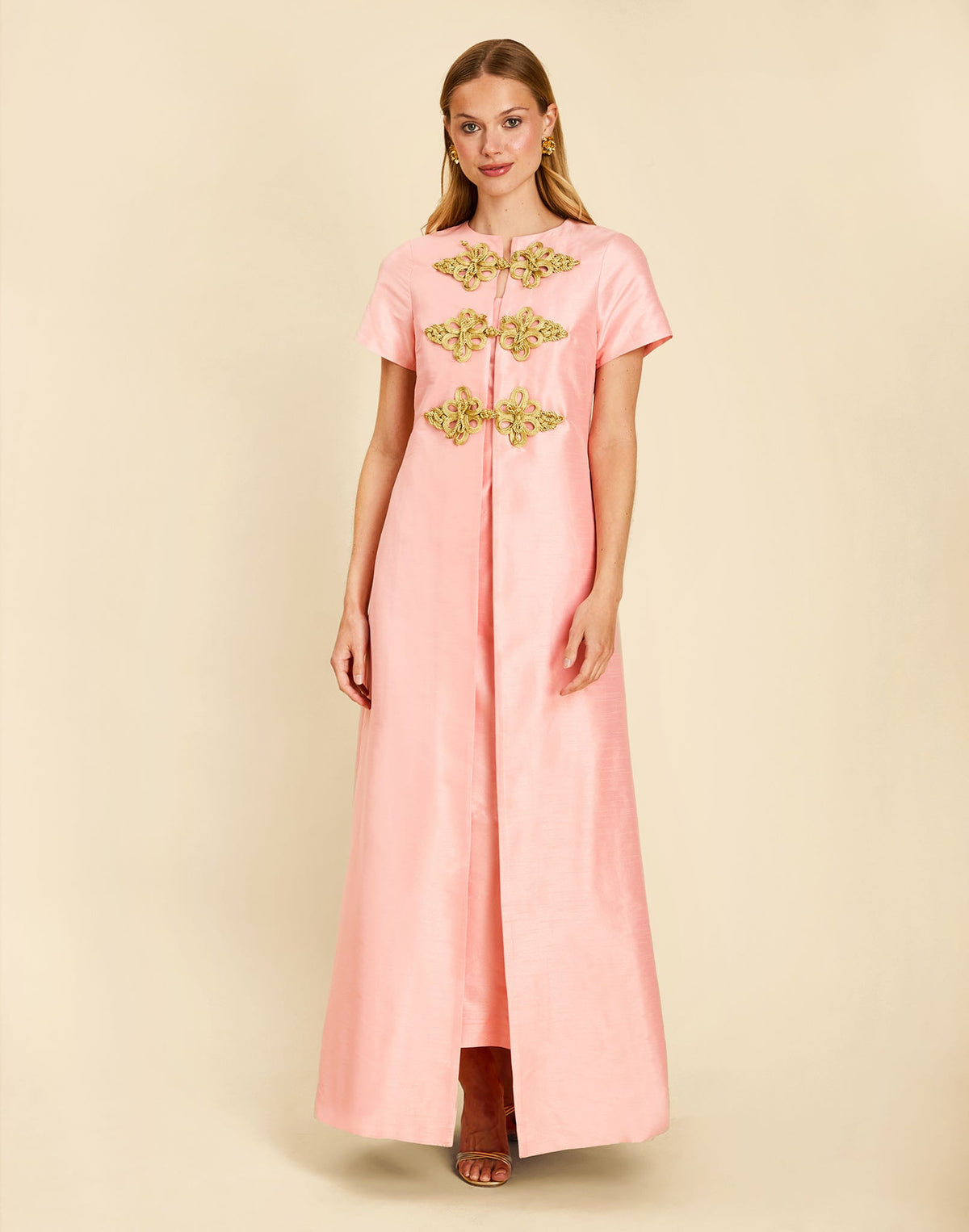 Annika Convertible Gown Set in Blush Tulip