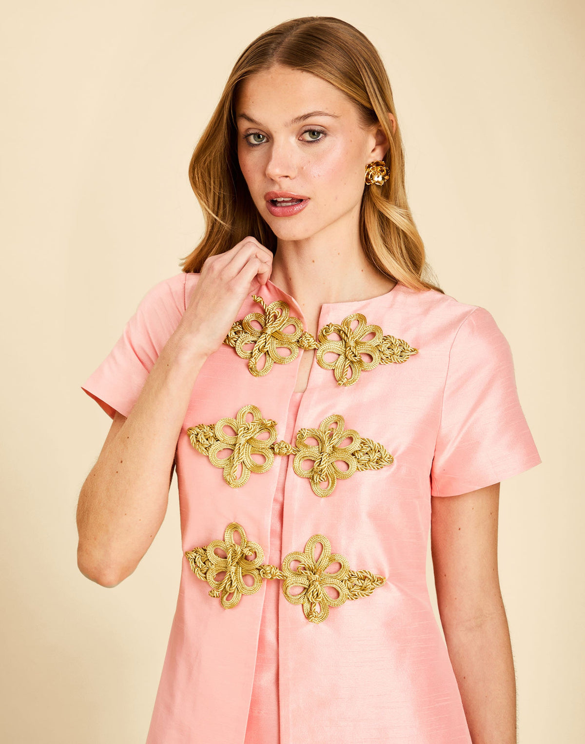 Annika Convertible Gown Set in Blush Tulip