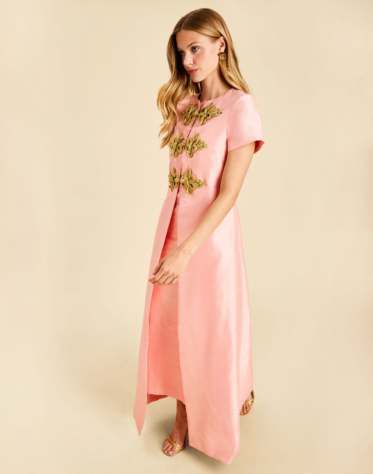 Annika Convertible Gown Set in Blush Tulip