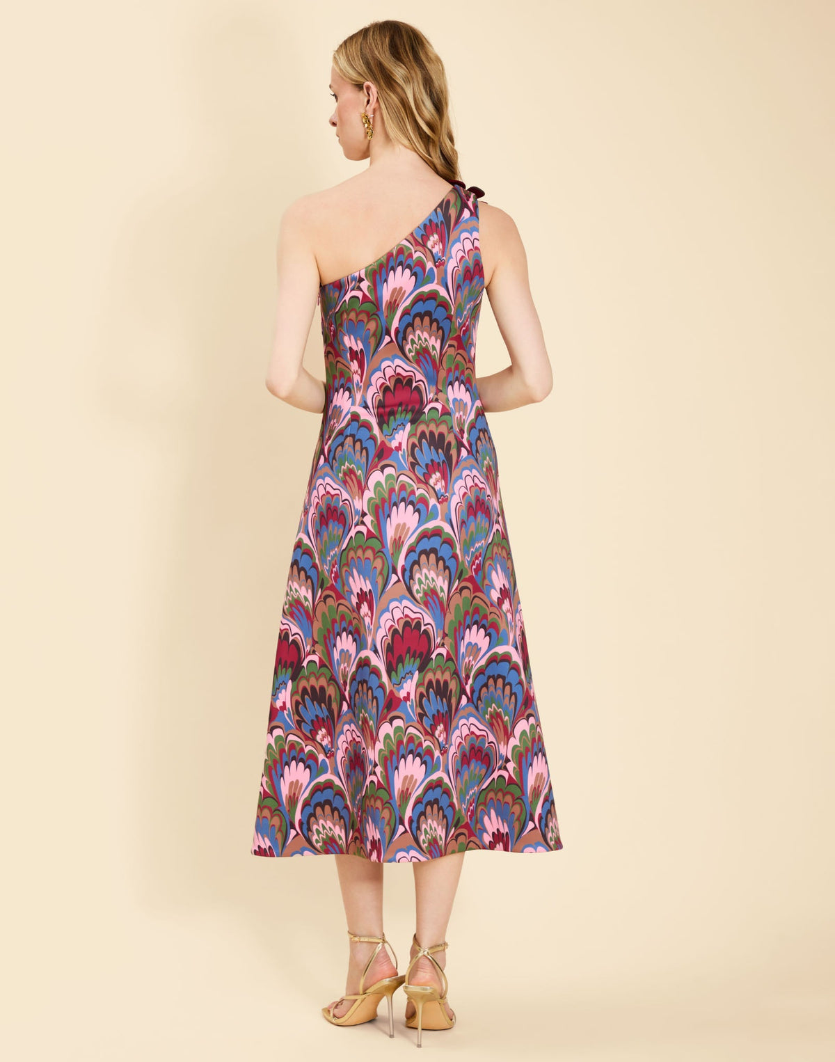 Annmarie Midi Dress in Twilight Marble