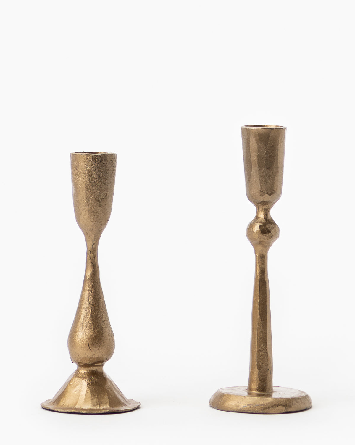 Antique Brass Taper Candle Holders