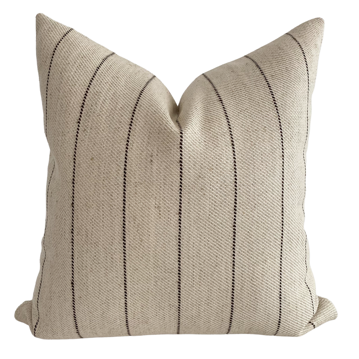 Antique Stripe | Brown Pillow Cover [20x20]