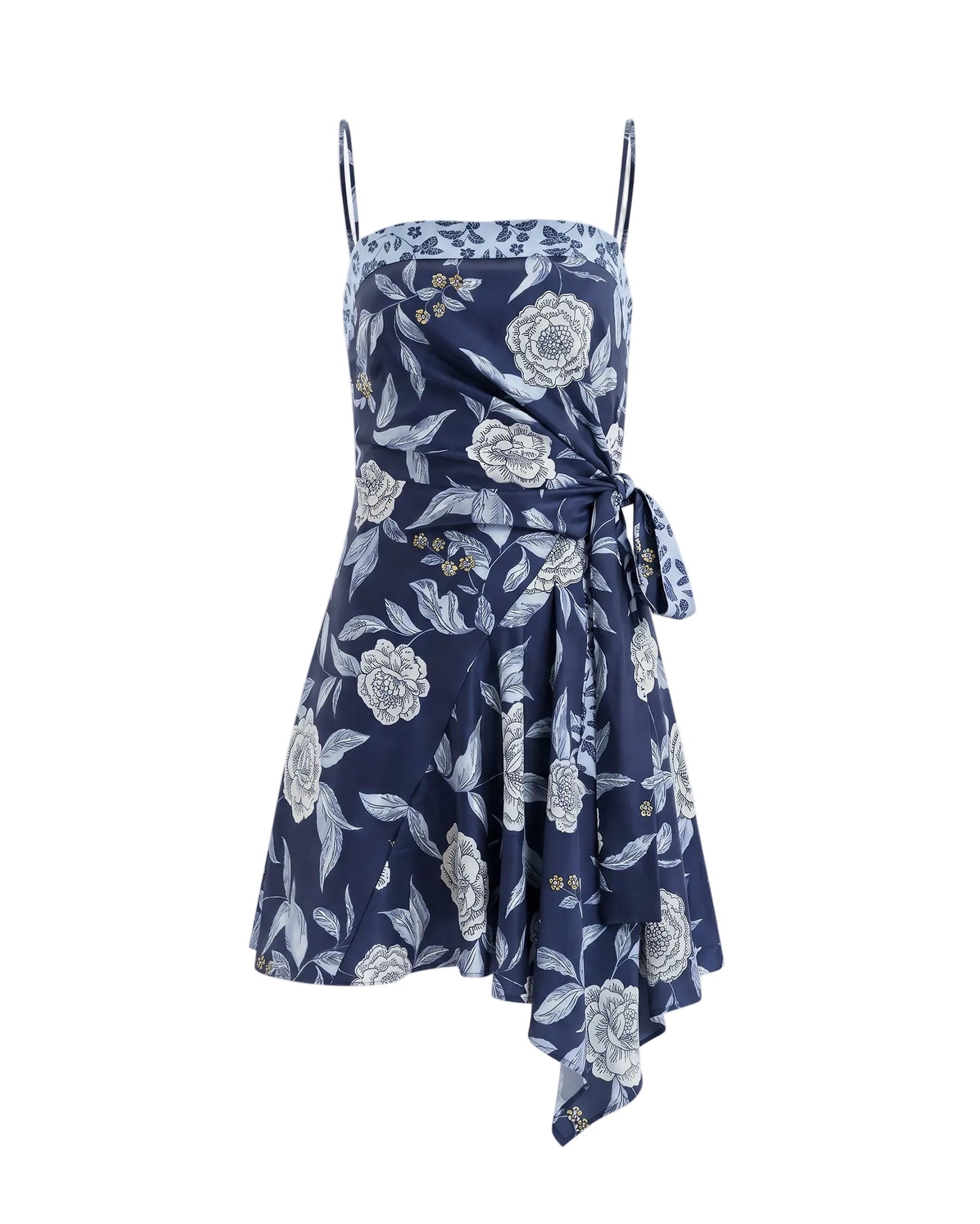 Antona Dress in Maritime Blue Multi Floral