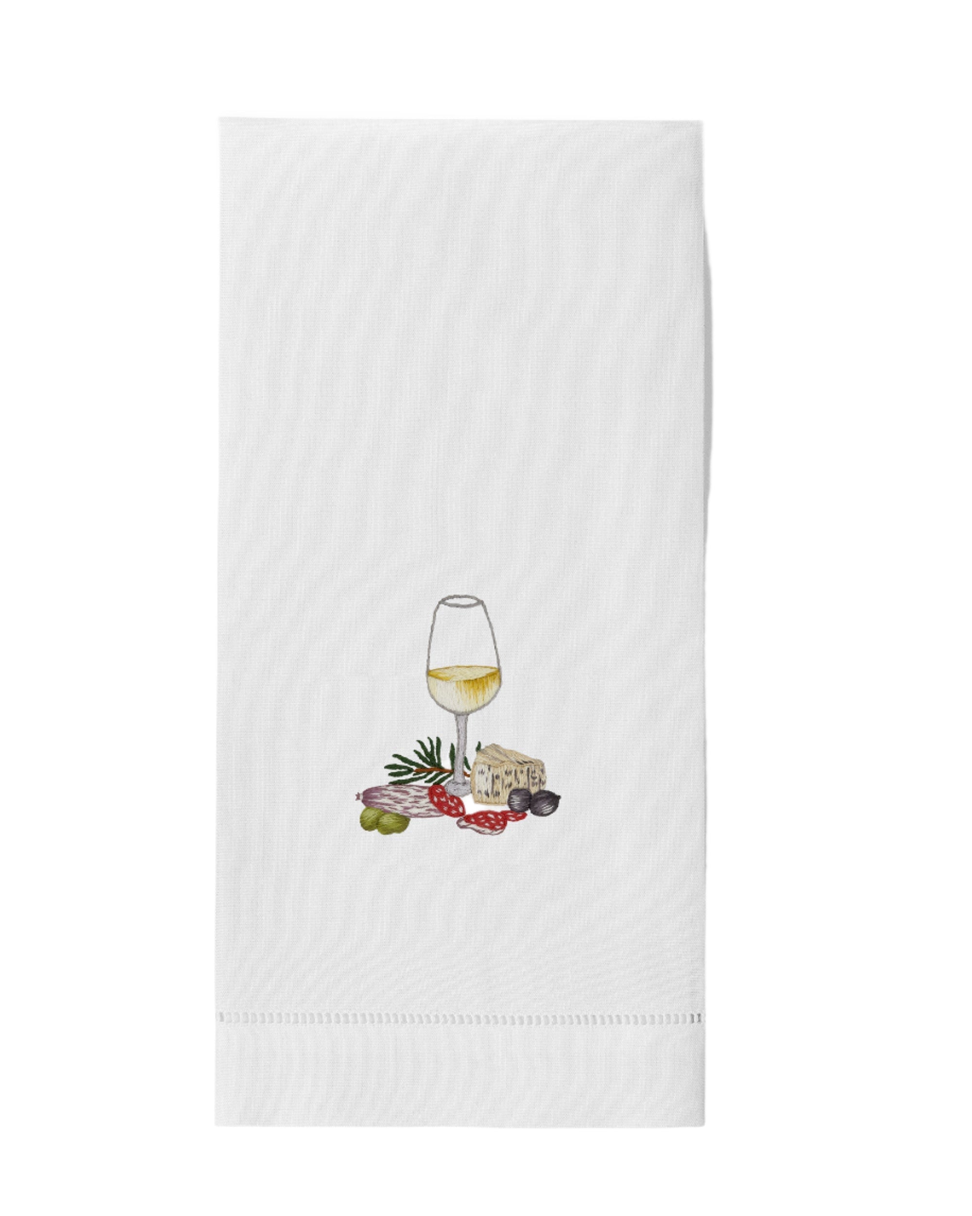 Image of Henry Handwork Apero White Handtowel.