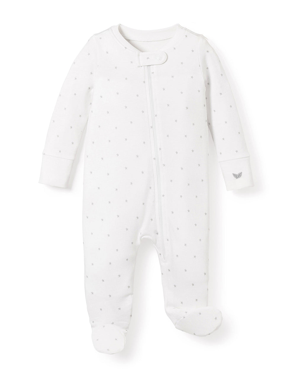 Baby’s Pima Snug Fit Romper in Gray Stars