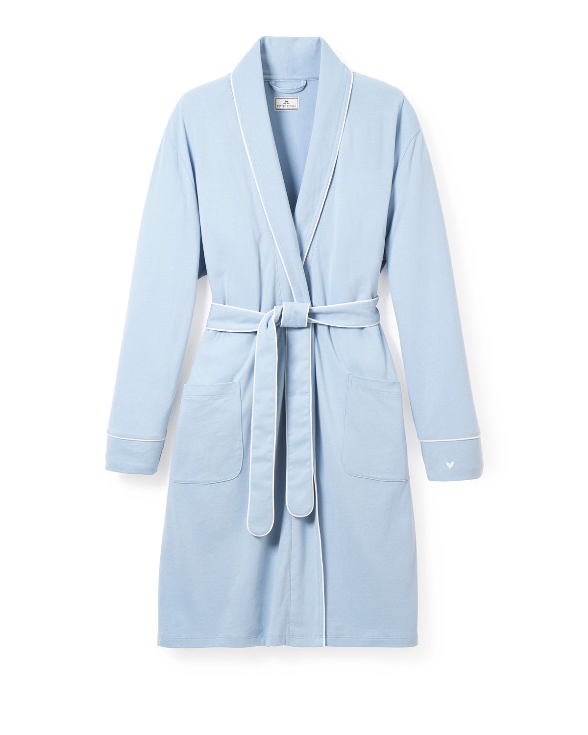 Women’s Pima Maternity Robe in Periwinkle