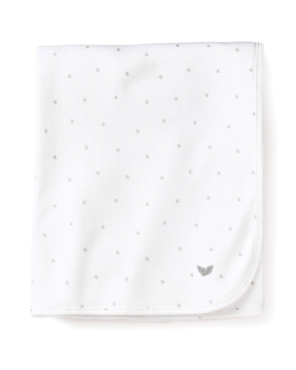 Pima Baby Blanket in Grey Stars