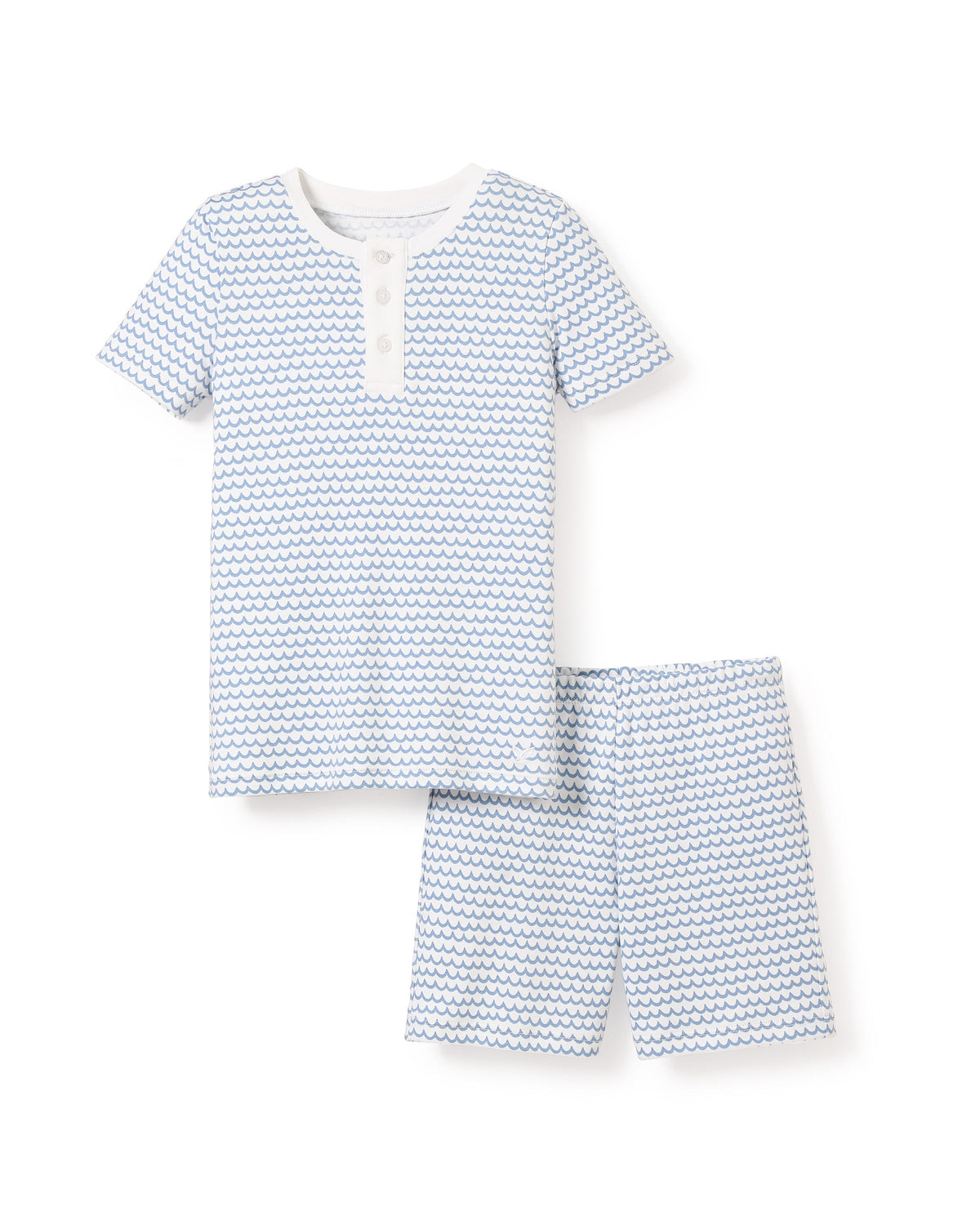 Kid’s Pima Snug Fit Pajama Short Set in La Mer