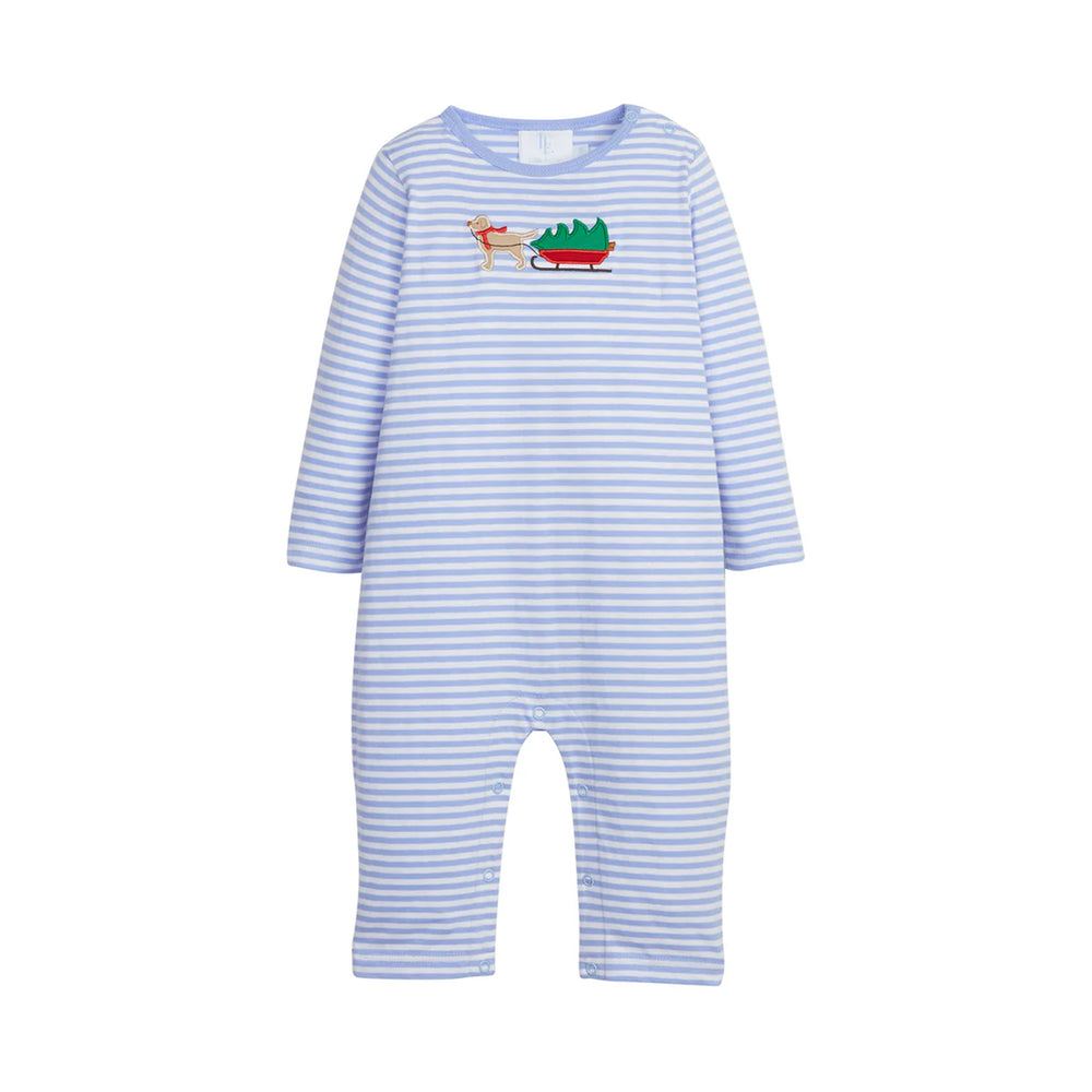 Applique Romper in Holiday Lab