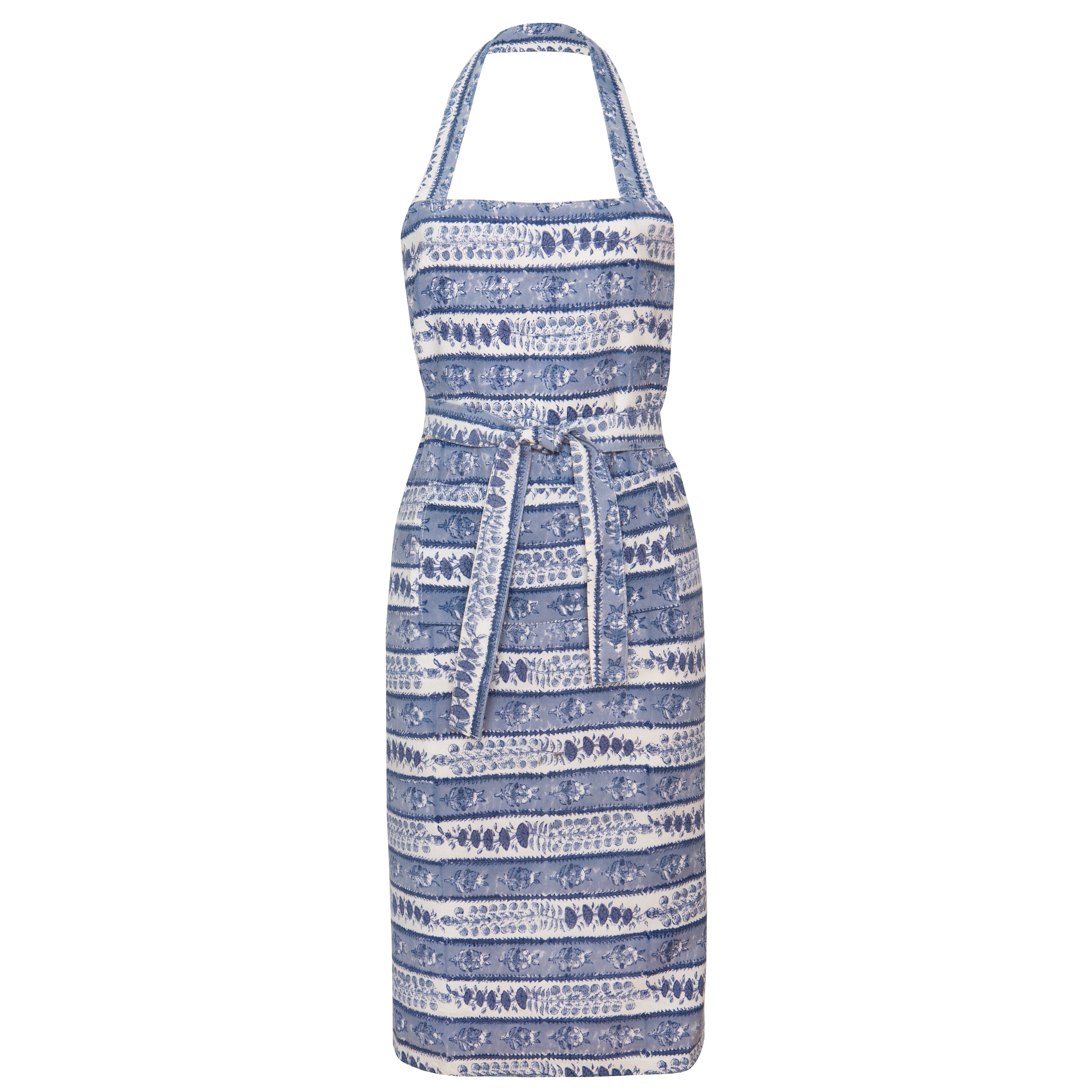 Provence Avignon Apron in Blue & Marine